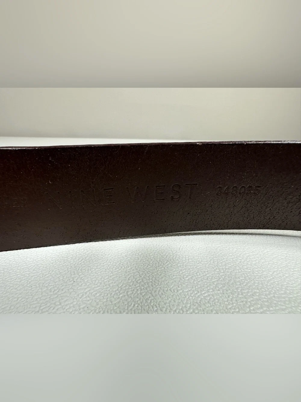 Vintage Y2K Nine West Western Buckle Genuine Leather Belt